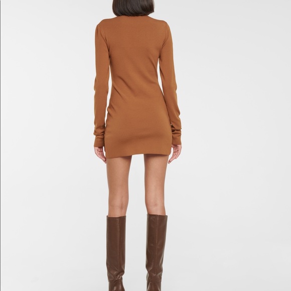 ZEYNEP ARCAY SIDE-SLIT MINI DRESS, NUDE SZ IT/36 US/0 - Picture 15 of 15